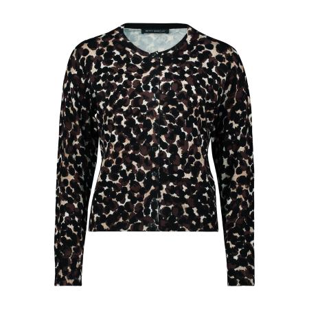 Betty Barclay Betty Barclay Gebreid vest bruin / donkerbruin / zwart