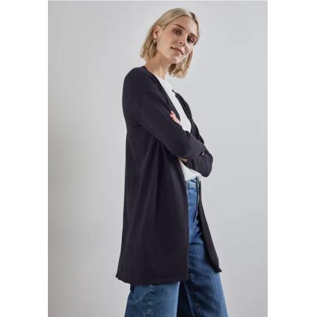 Street One Lang fijn gebreid vest