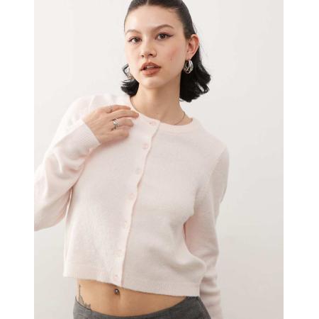 COLLUSION Gebreid vest in roze