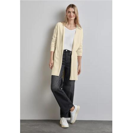 Street One Lang fijn gebreid vest