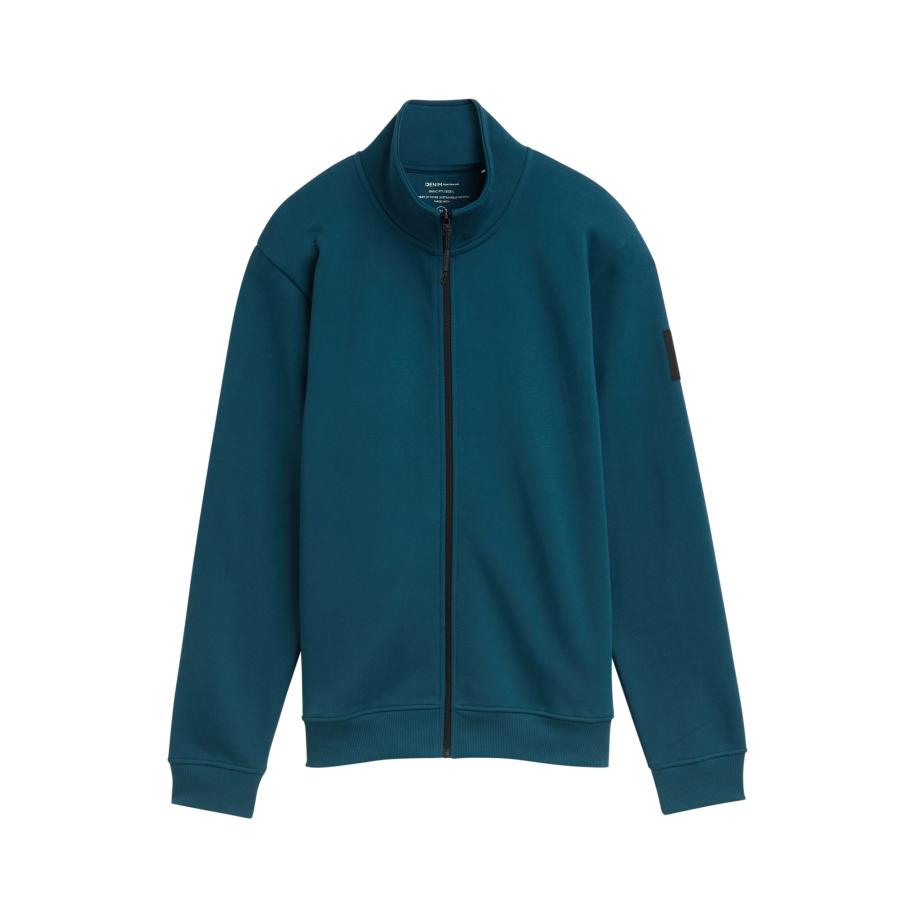 Tom Tailor TOM TAILOR DENIM Sweatvest donkergroen -