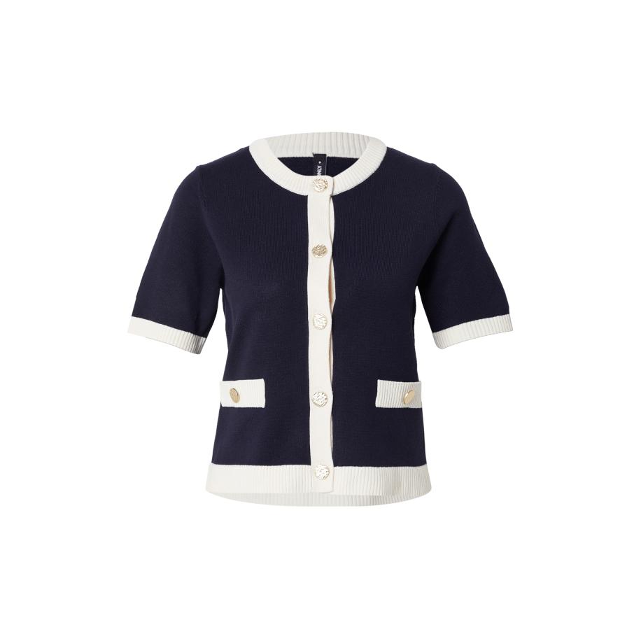 Only ONLY Gebreid vest nachtblauw / wit -