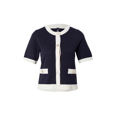 Only ONLY Gebreid vest nachtblauw / wit