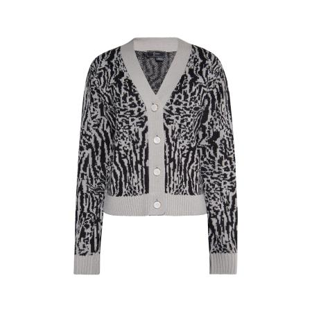 Faina faina Gebreid vest Aleva grijs / zwart