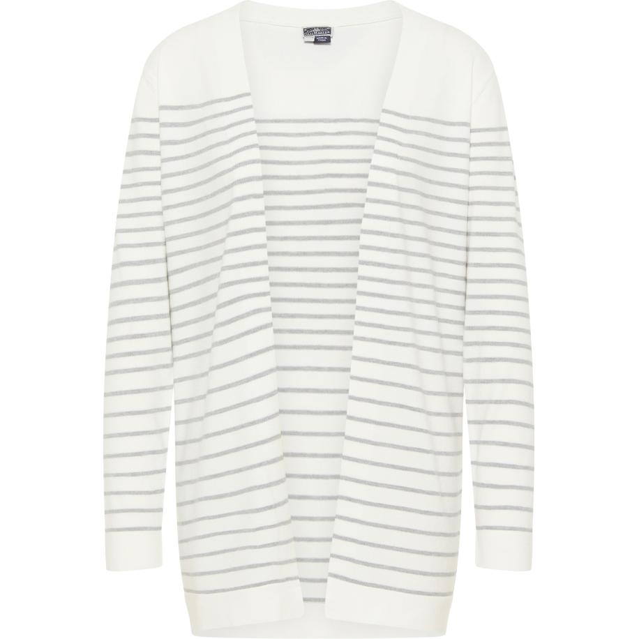 DreiMaster DreiMaster Maritim Gebreid vest grijs gemêleerd / wolwit -