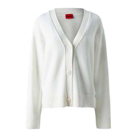 Hugo Boss HUGO Gebreid vest Selsar wit