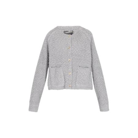 DreiMaster DreiMaster Vintage Gebreid vest grijs