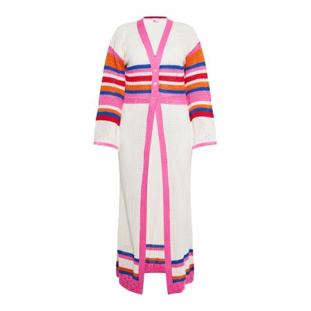 IZIA IZIA Gebreid vest gemengde kleuren / wolwit