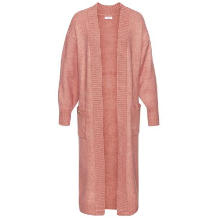 Lascana LASCANA Gebreid vest pastelrood