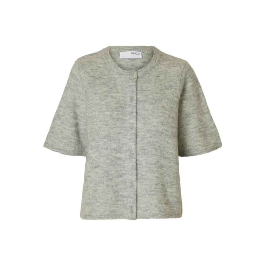 Selected SELECTED Gebreid vest LULU grijs -