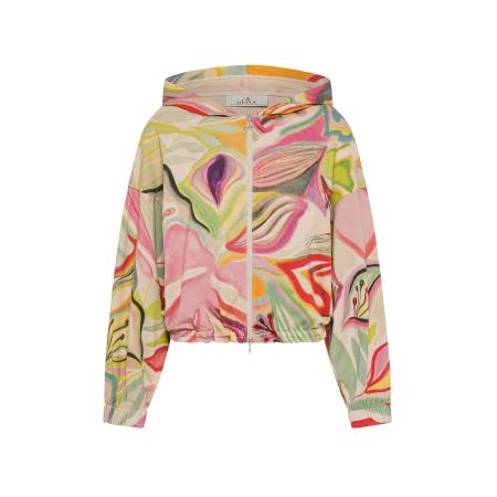 Deha DEHA Sweatvest lichtgroen / lila / abrikoos / pink