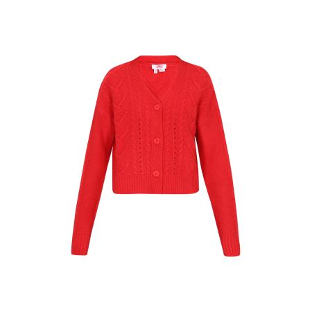 MYMO MYMO Gebreid vest rood