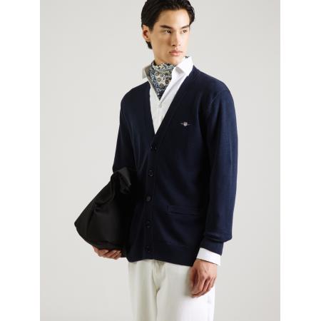 Gant GANT Gebreid vest donkerblauw