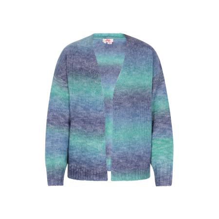 MYMO MYMO Gebreid vest blauw / gemengde kleuren