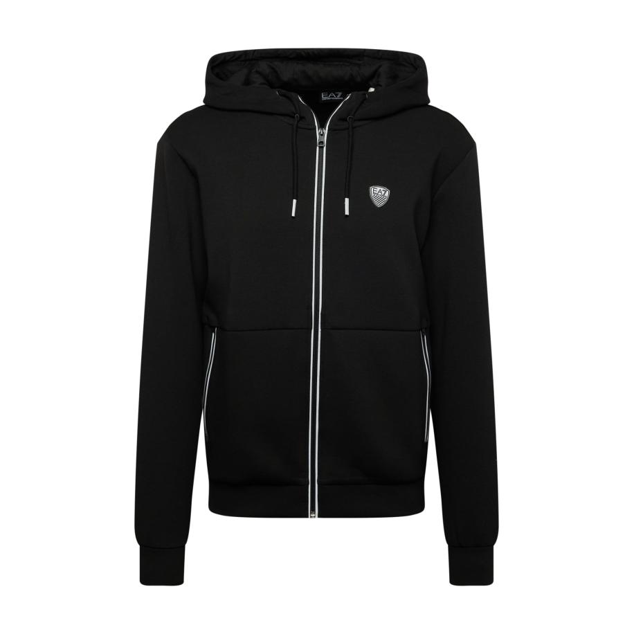Emporio Armani EA7 Emporio Armani Sweatvest zwart / wit -