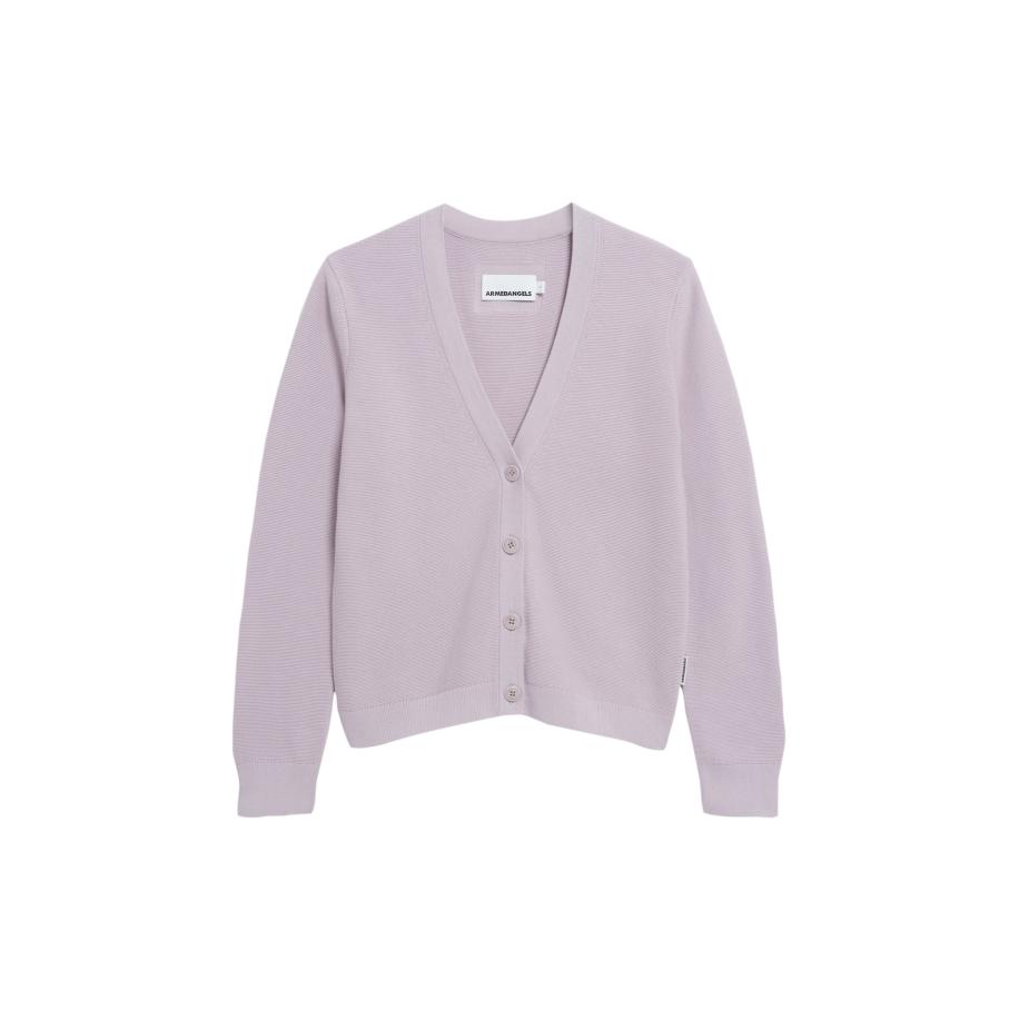 Armedangels ARMEDANGELS Gebreid vest lichtlila -