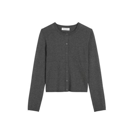 Marc O'Polo Marc OPolo Gebreid vest donkergrijs