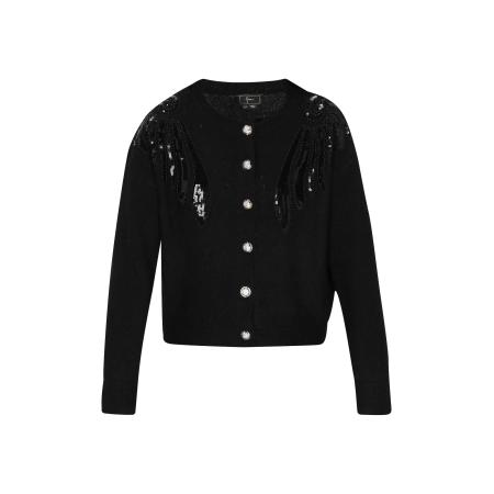 Faina faina Gebreid vest zwart