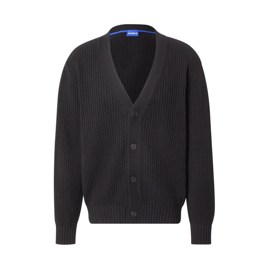 Hugo Boss HUGO Gebreid vest Sonnick zwart -