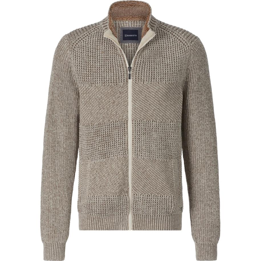 BABISTA BABISTA Gebreid vest Giortalli donkerbeige -
