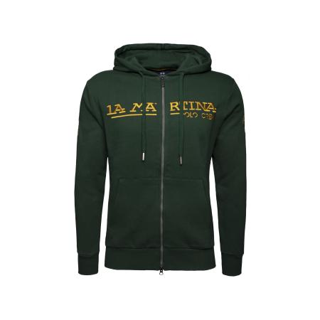 La Martina La Martina Sweatvest XMF302 geel / donkergroen