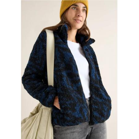 CECIL Zebra jacquard fleecejack