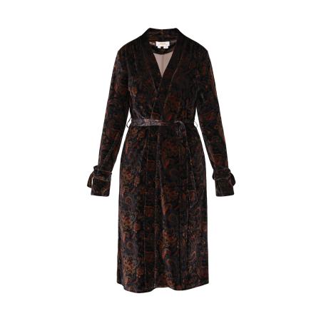 Usha usha FESTIVAL Kimono bruin / violetblauw