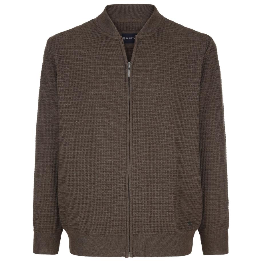 BABISTA BABISTA Gebreid vest Velentto donkerbruin -