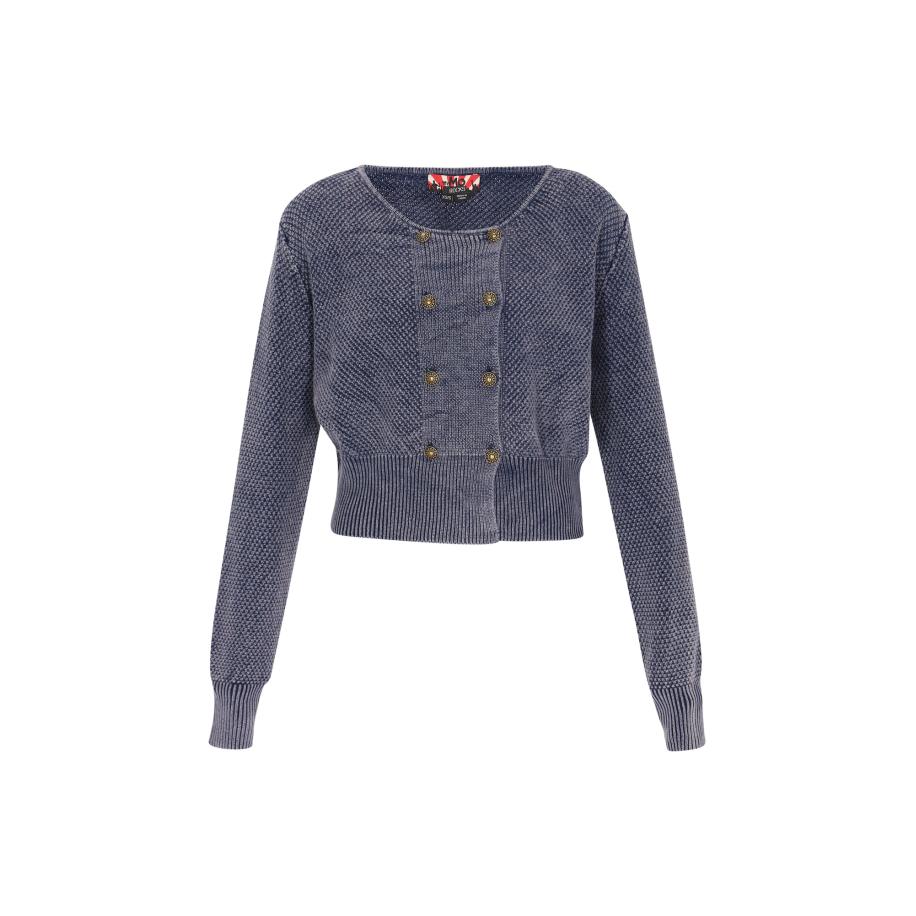 MYMO myMo ROCKS Gebreid vest blauw -