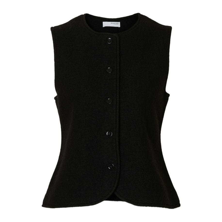 Selected SELECTED Gebreide bodywarmer SLFDARLA zwart -