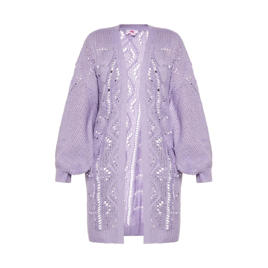 MYMO MYMO Gebreid vest lavendel -