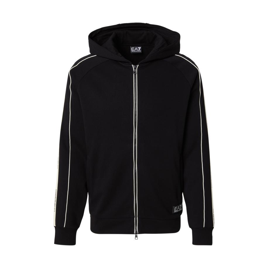 Emporio Armani EA7 Emporio Armani Sweatvest zwart / wit -