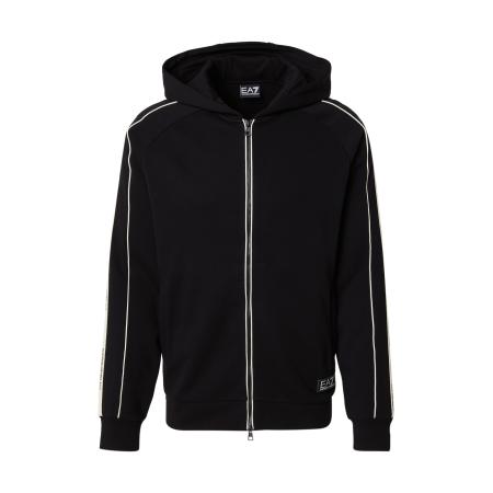Emporio Armani EA7 Emporio Armani Sweatvest zwart / wit