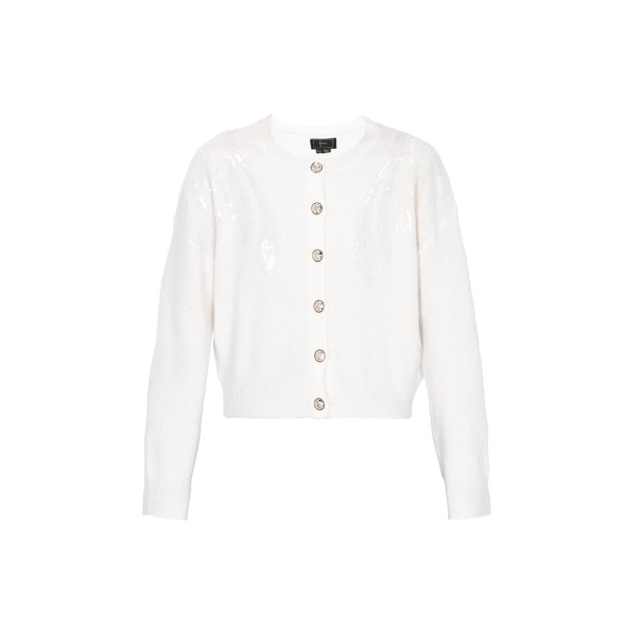 Faina faina Gebreid vest offwhite -