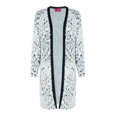 Swirly swirly Gebreid vest zwart / wit