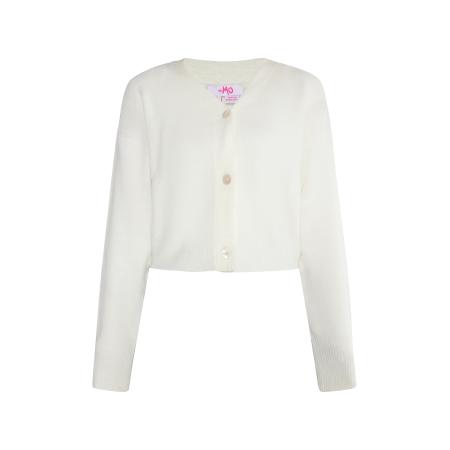 MYMO MYMO Gebreid vest wit