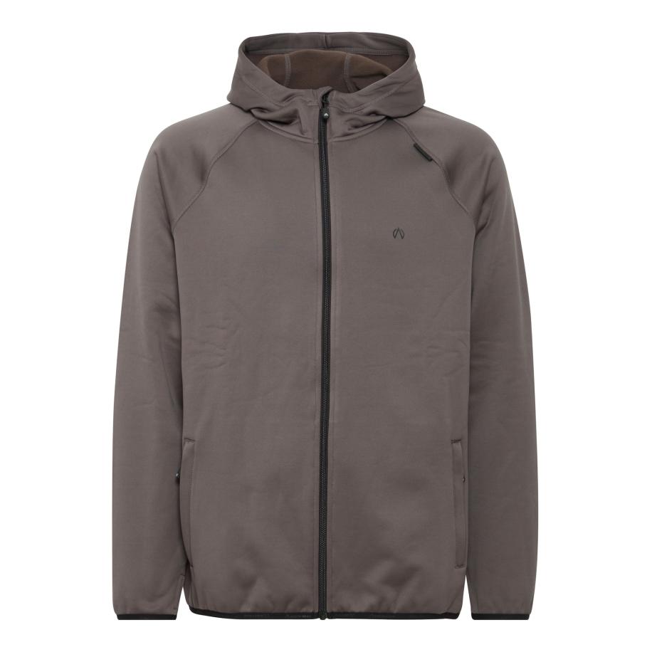 North Bend North Bend Fleece jas Bartos zilvergrijs -
