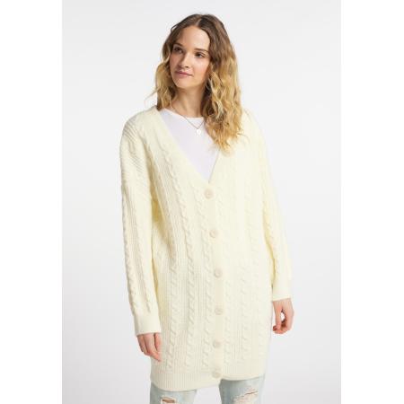 DreiMaster DreiMaster Vintage Gebreid vest wolwit