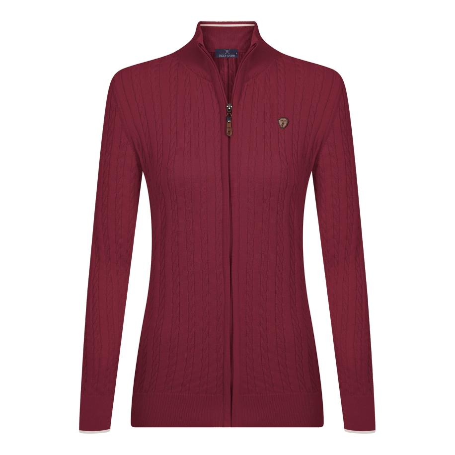 Jacey Quinn Jacey Quinn Gebreid vest bruin / bordeaux -