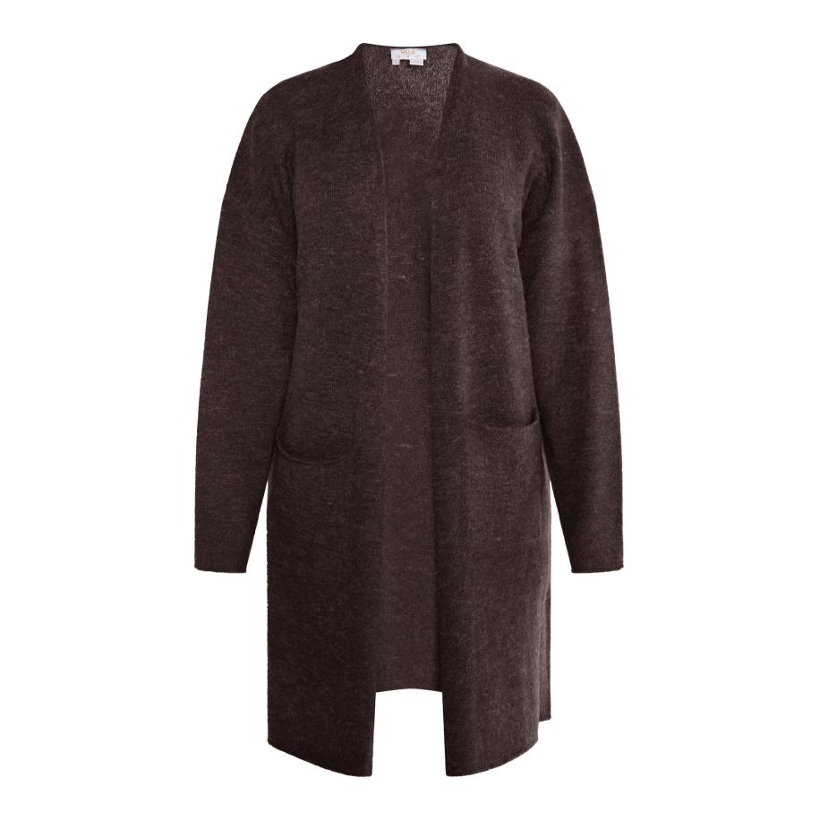 Usha usha FESTIVAL Gebreid vest Carnea donkerbruin -