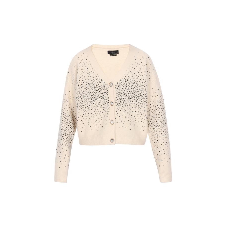 Faina faina Gebreid vest beige -