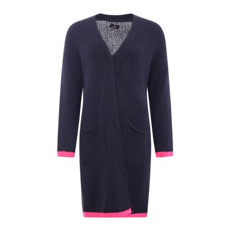 zwillingsherz Zwillingsherz Gebreid vest Neon & Love navy / pink