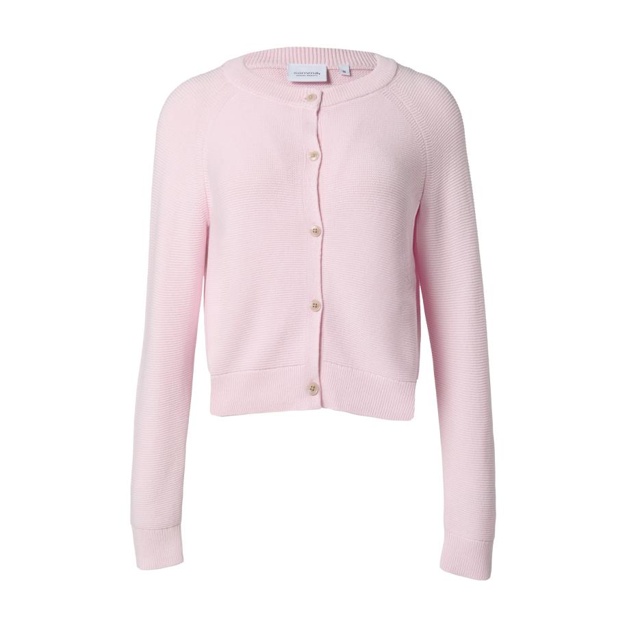 comma casual identity comma casual identity Gebreid vest pastelroze -