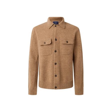 Hackett London Hackett London Gebreid vest camel