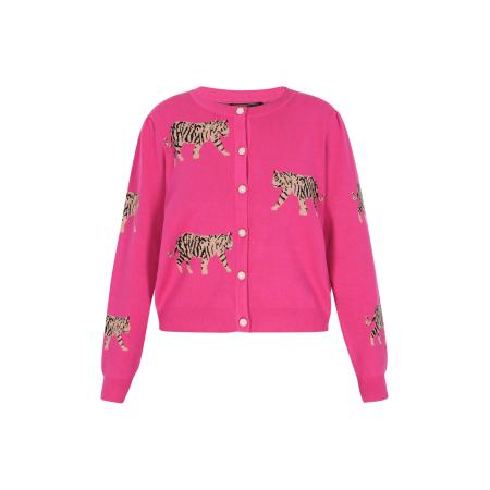 Faina faina Gebreid vest pink