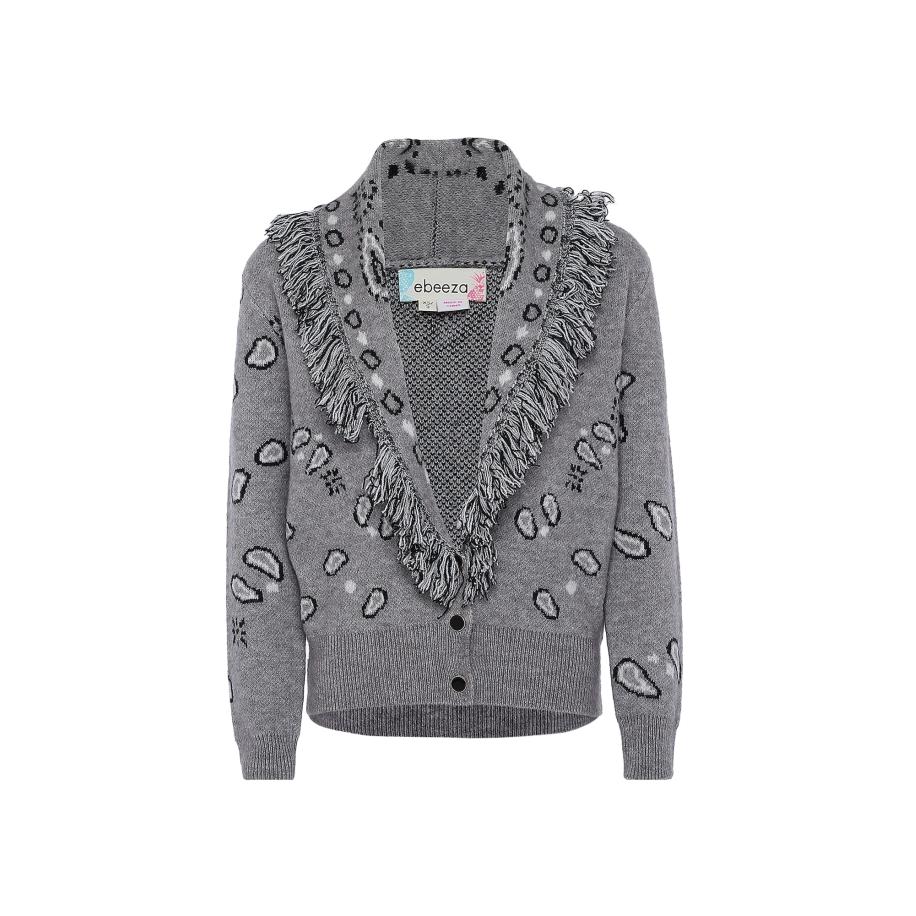 ebeeza ebeeza Gebreid vest grijs / zwart -