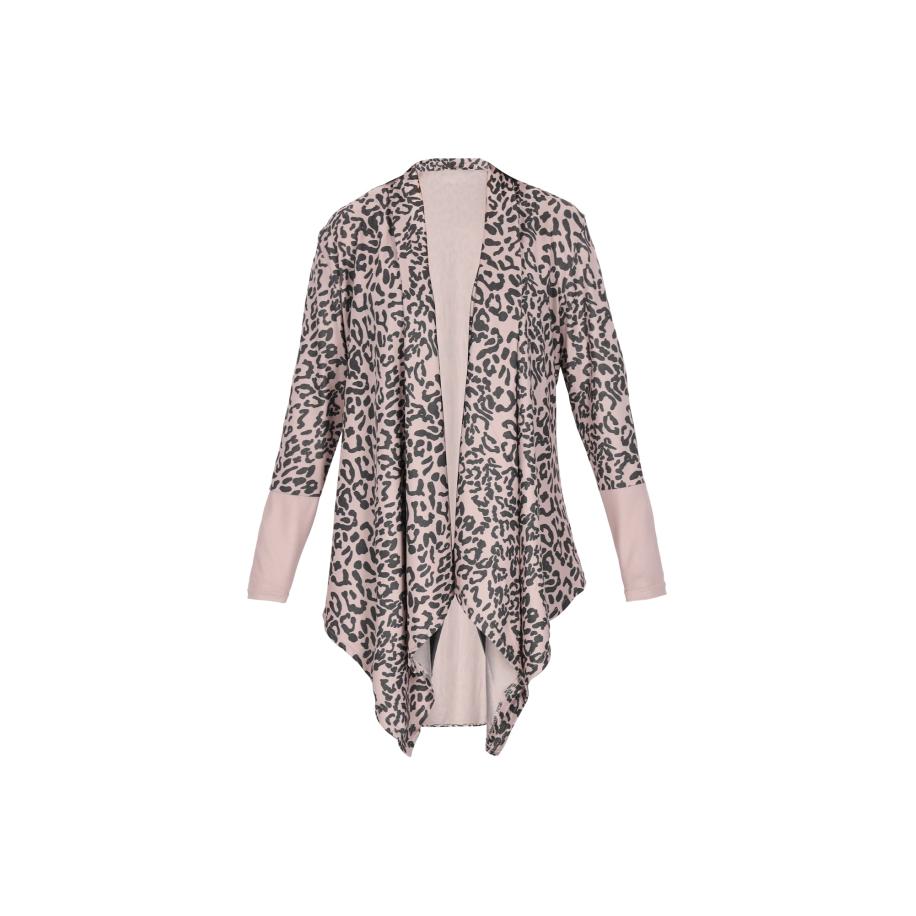 NAEMI NAEMI Gebreid vest lichtbruin / zwart -
