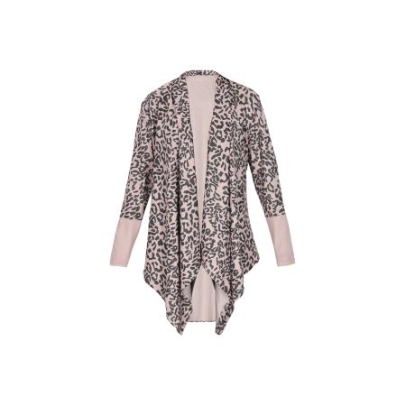 NAEMI NAEMI Gebreid vest lichtbruin / zwart