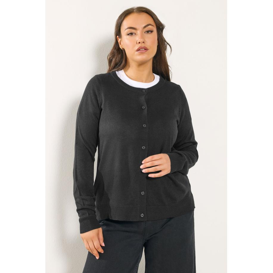 Yours Zwart Vest Met Knoopsluiting Size 50-52 Zwart