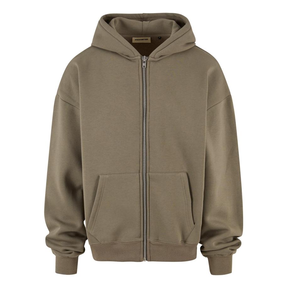 Prohibited Sweatvest groen / wit Groen